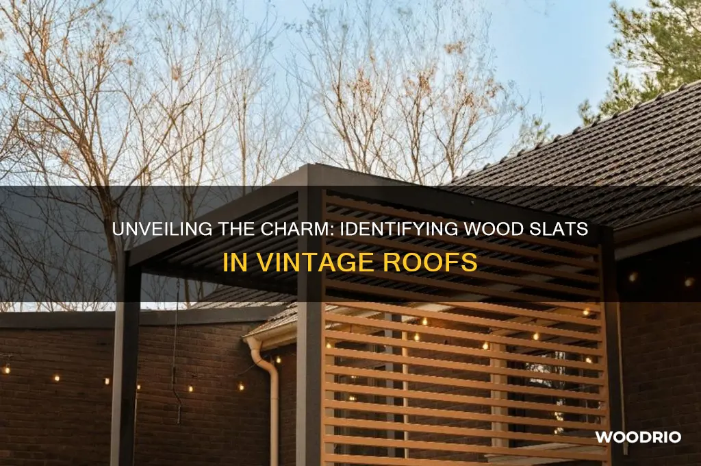 what are wood slats in old home roof called