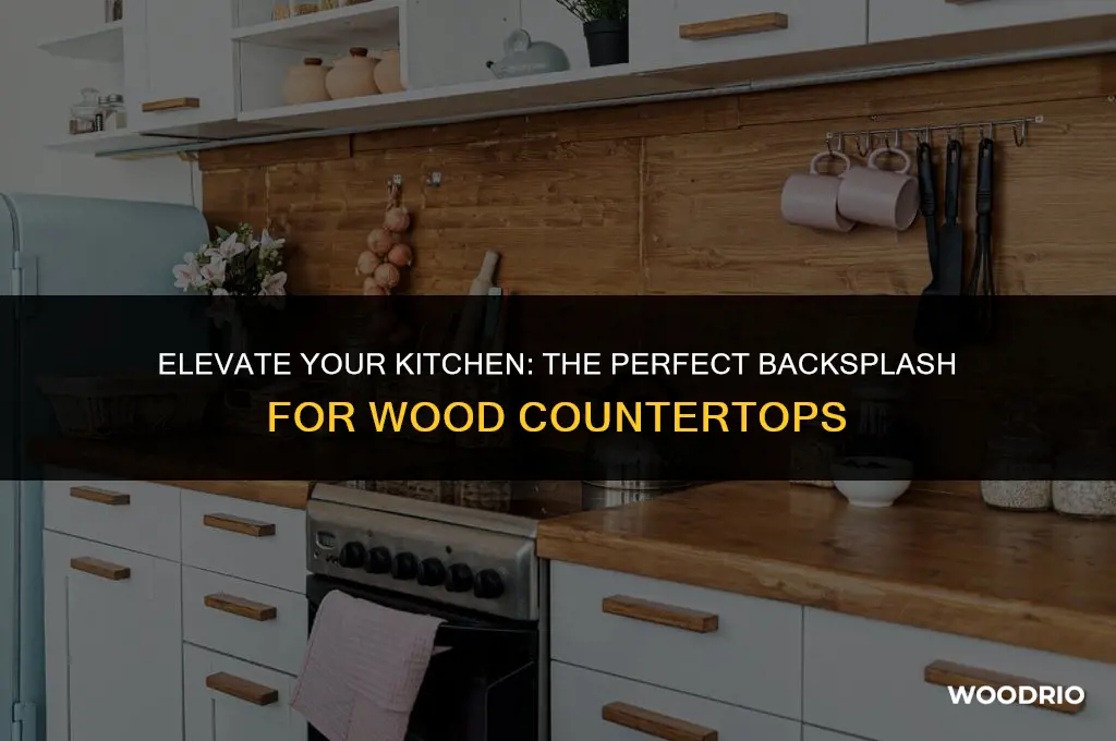 what backsplash looks best with wood countertops