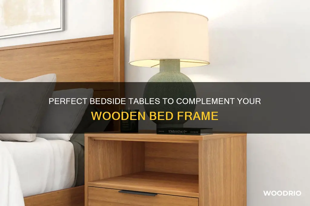 what bedside tables go with a wooden bed