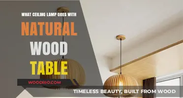 Perfect Ceiling Lamp Pairings for Natural Wood Tables: Style Guide