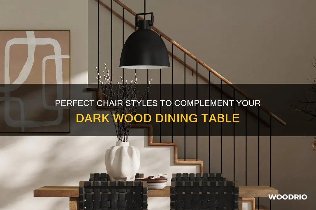 what chairs go with dark wood table