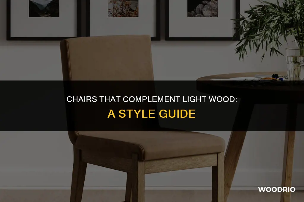 what chairs will look good with light wood