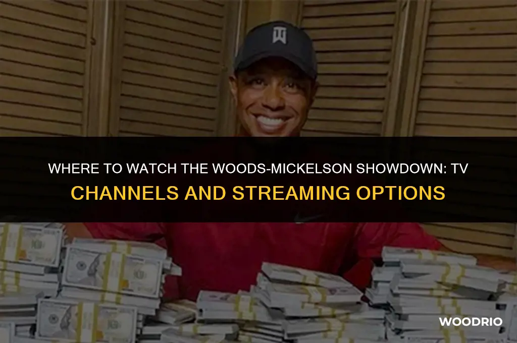 what channel will the woods mickelson event take place on