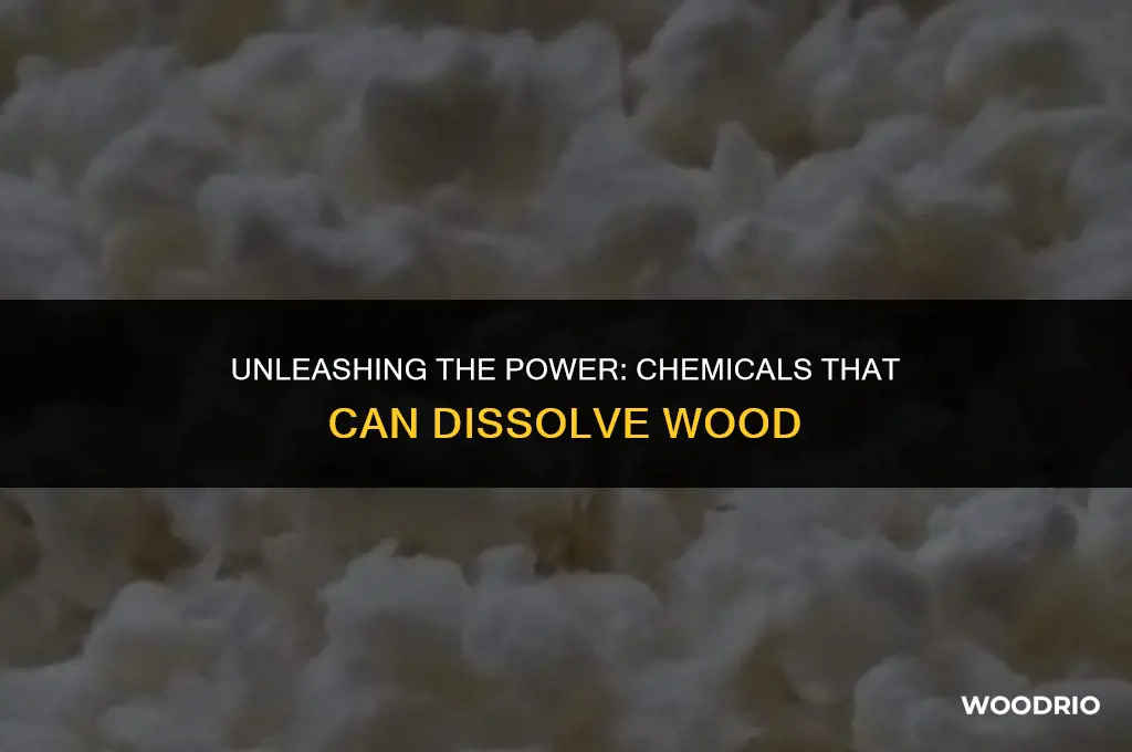 what chemical will eat through wood