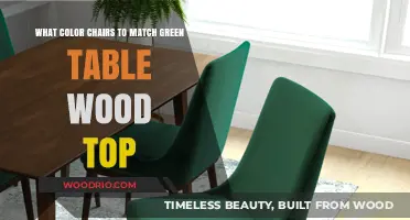 Perfect Chair Colors to Complement Your Green Wood Table Top