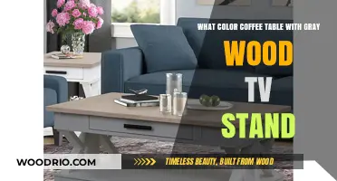 Perfect Coffee Table Color Match for Your Gray Wood TV Stand