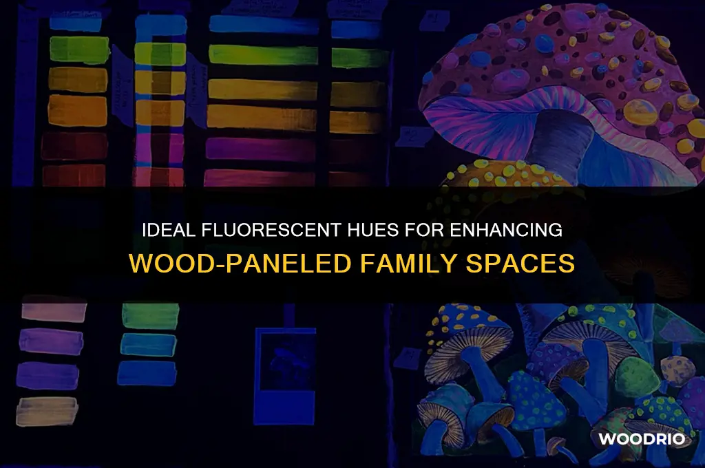 what color fluorescent is best for wood paneled family room