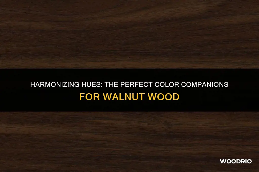 what color goes best with walnut wood