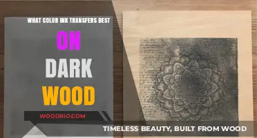 Unleashing Creativity: The Perfect Ink Colors for Dark Wood Transfers
