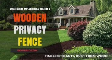 Enhancing Privacy: Mulch Colors That Complement Wooden Fences
