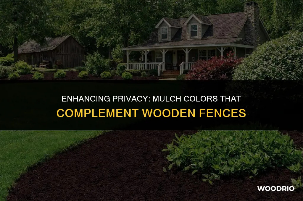 what color mulch looks best by a wooden privacy fence