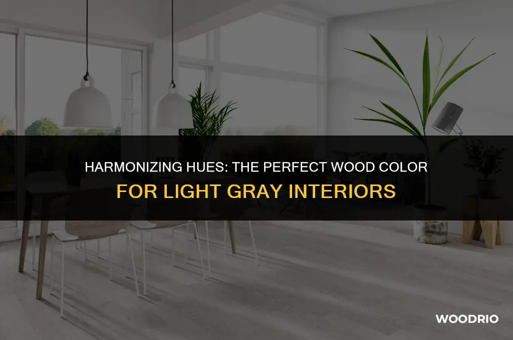 what color of wood looks best with light gray