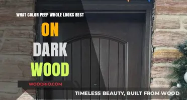 Elevate Your Space: The Perfect Peephole Color for Dark Wood Doors