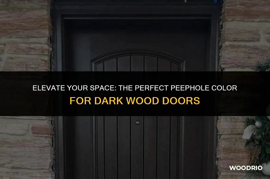 what color peep whole looks best on dark wood
