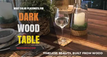 Perfect Placemat Colors to Complement Your Dark Wood Dining Table