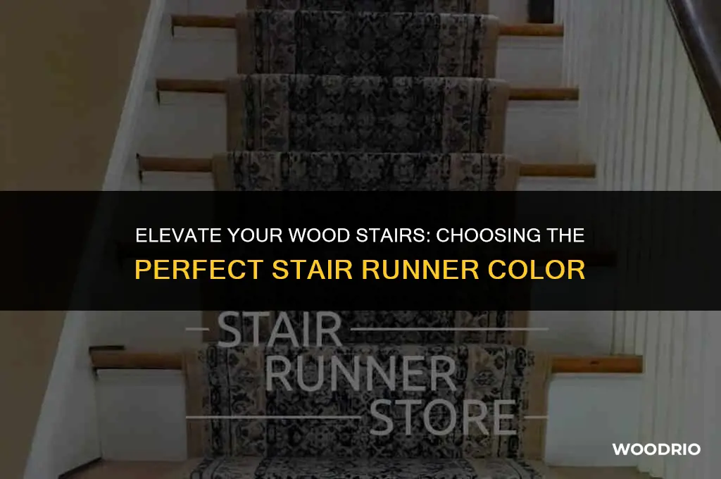 what color stair runner will look nice on wood stairs