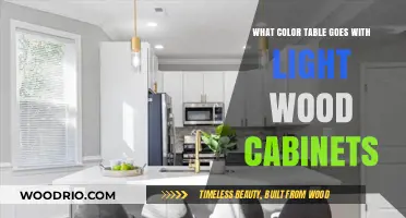 Light Wood Cabinets: Perfect Table Color Combinations for Your Kitchen