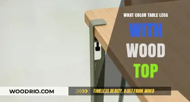 Choosing the Perfect Table Leg Color for Your Wood Top