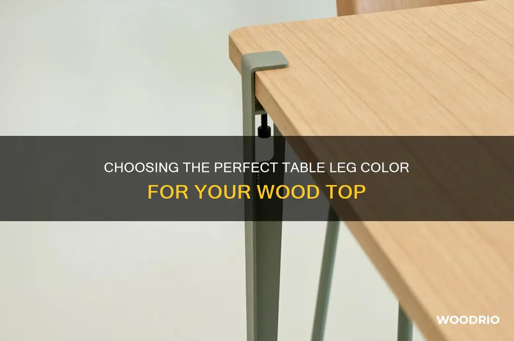 what color table legs with wood top