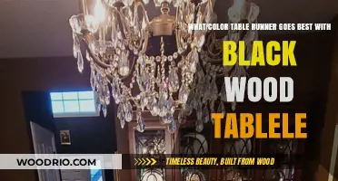 Elegant Table Runner Colors to Complement Your Black Wood Table