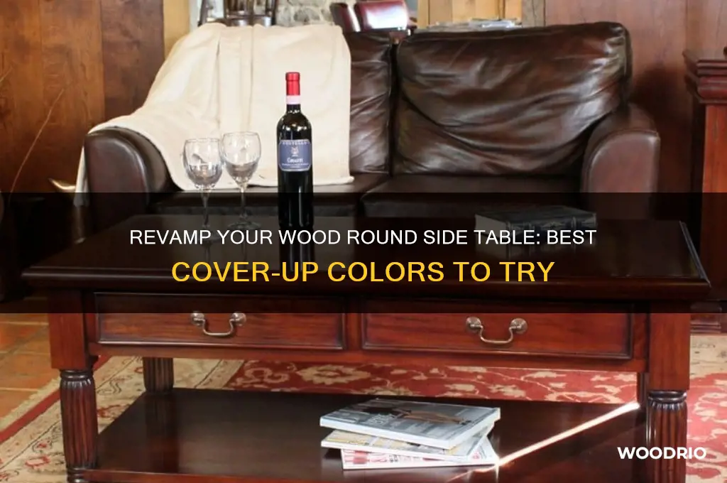 what color to cover up wood round side table