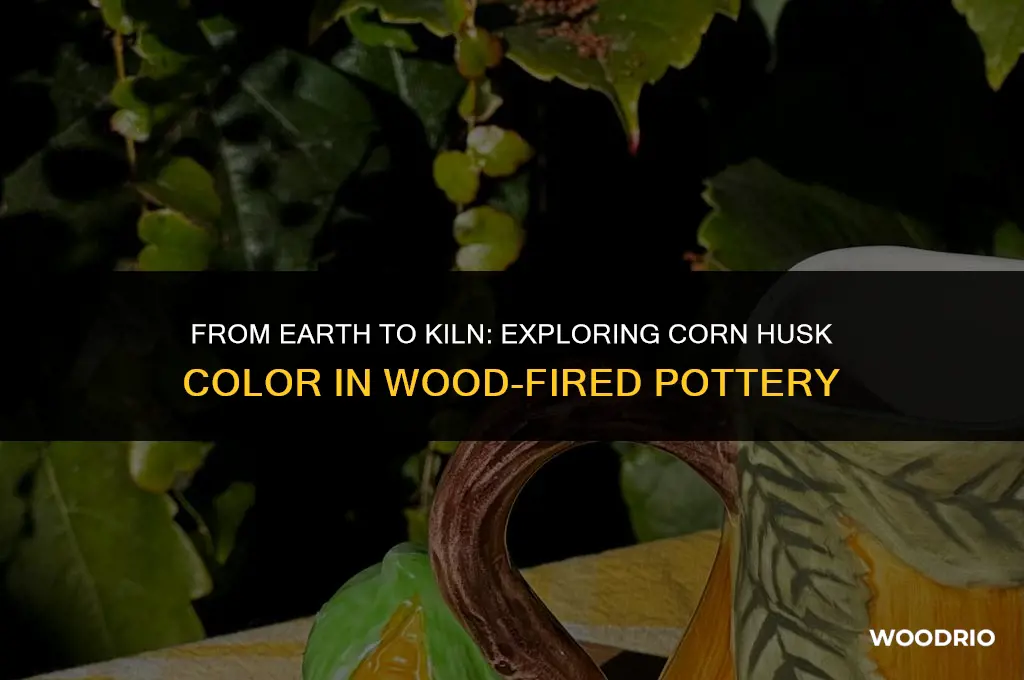 what color will corn husk color wood fired pottery