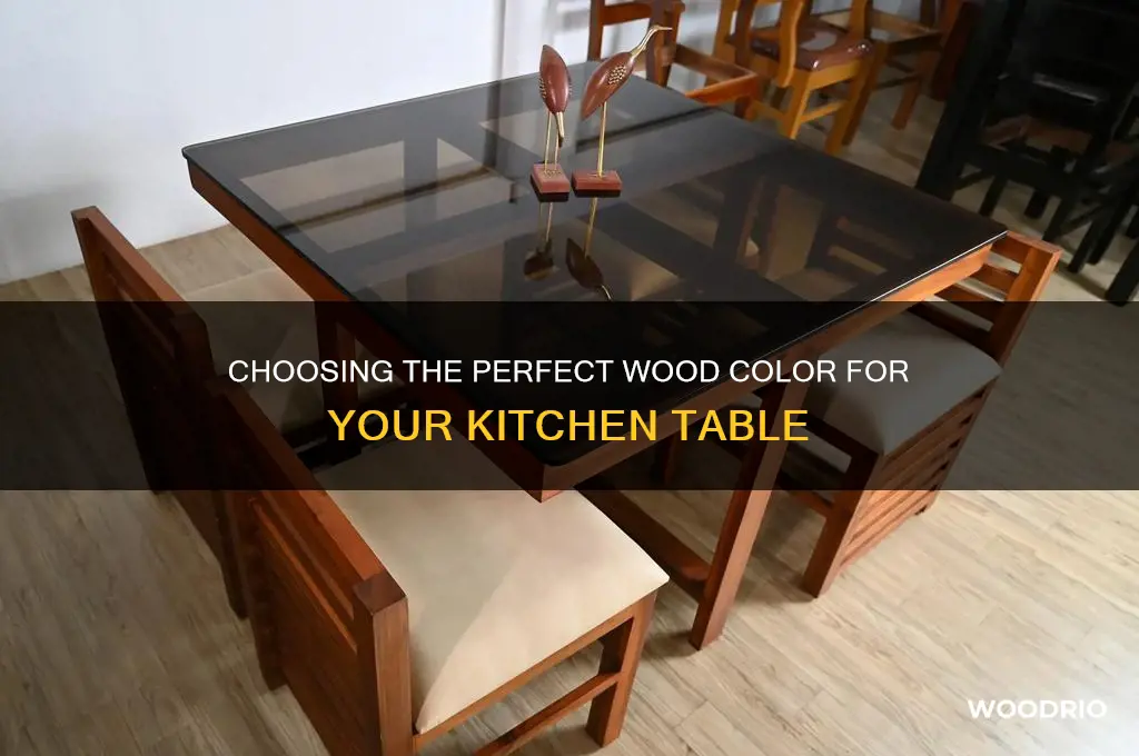 what color wood for kitchen tables