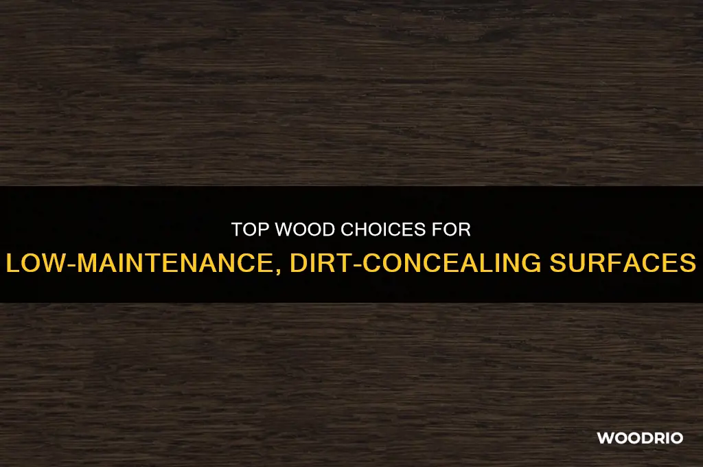 what color wood hides dirt best