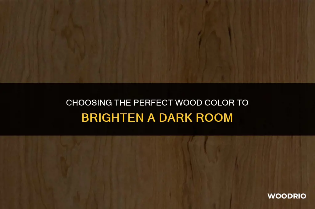 what color wood is best for a big dark room