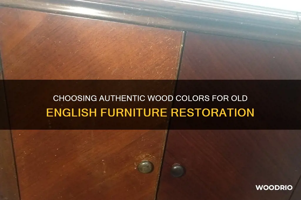 what color woods for old english