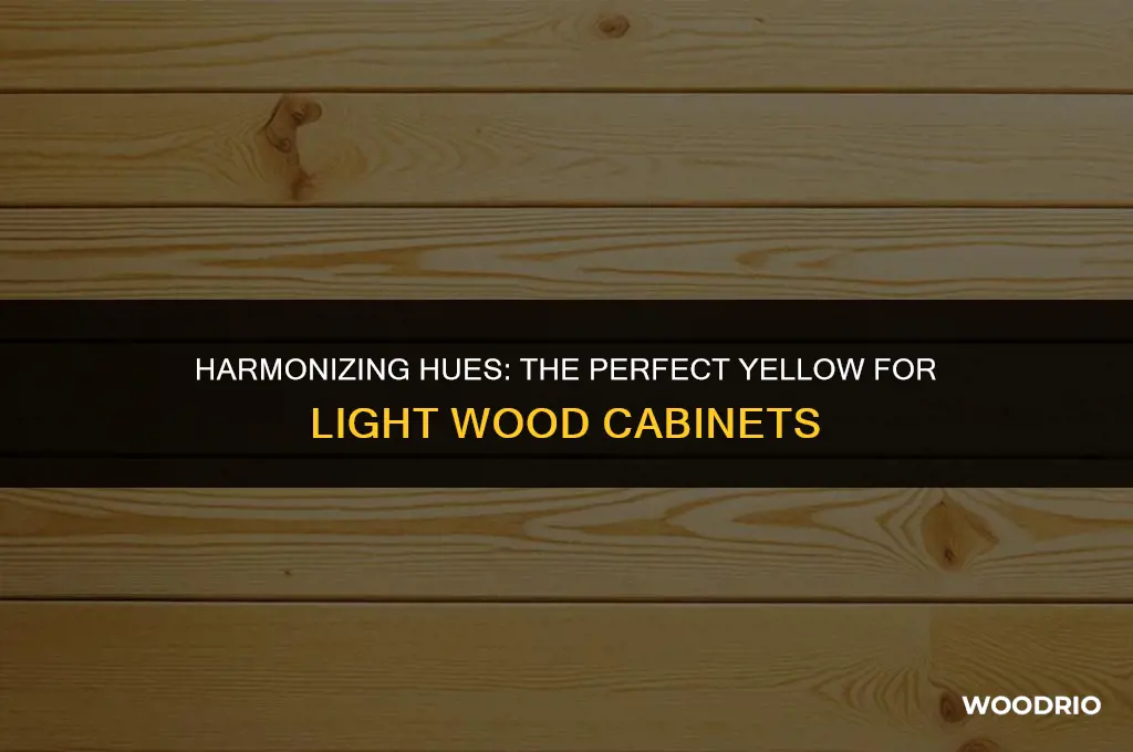 what color yellow goes best with light wood cabinets
