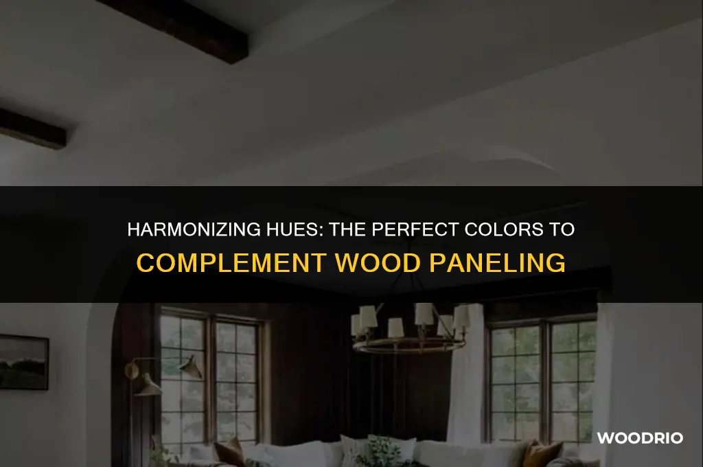 what colored works best with wood paneling