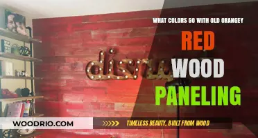 Revamp Retro Style: Best Colors to Complement Orangey Red Wood Paneling