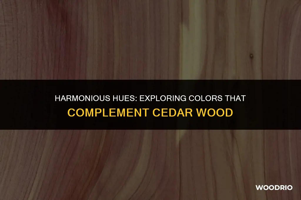 what colors look good with cedar wood