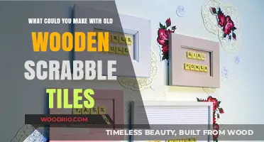 Creative Crafts: Transforming Old Wooden Scrabble Tiles into Unique Art