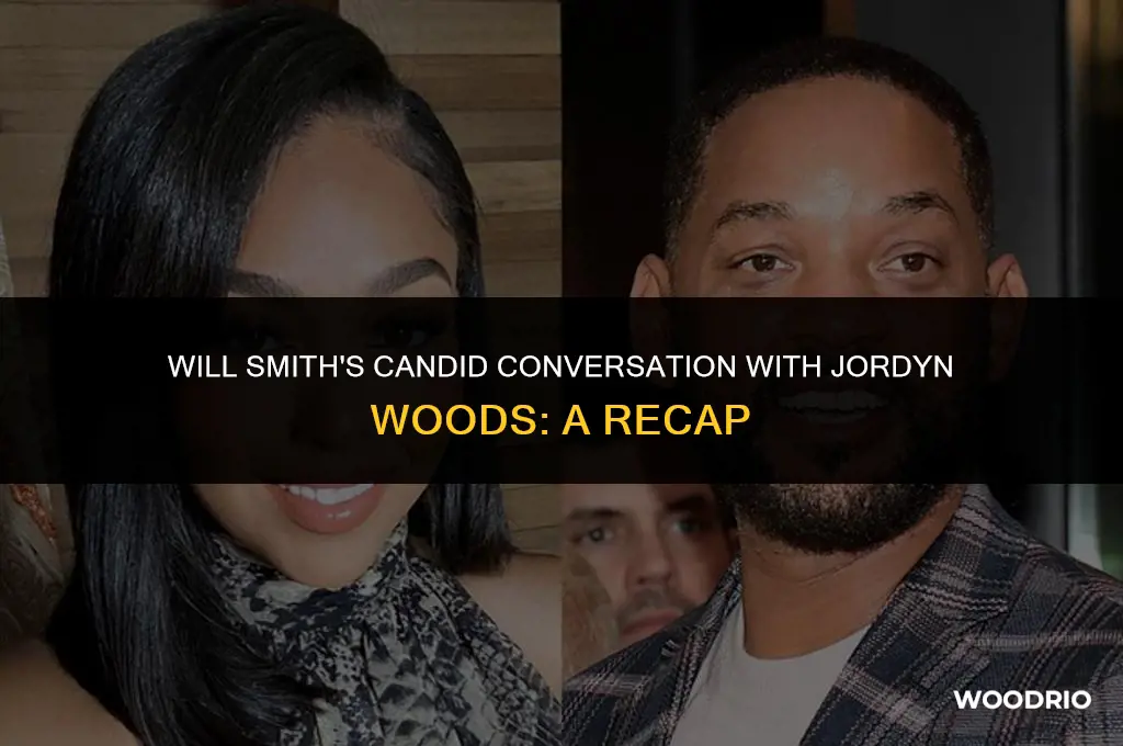 what did will smith say to jordyn woods