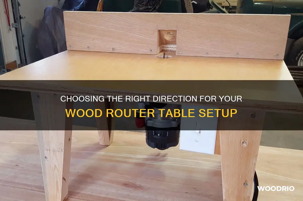 what direction wood router table