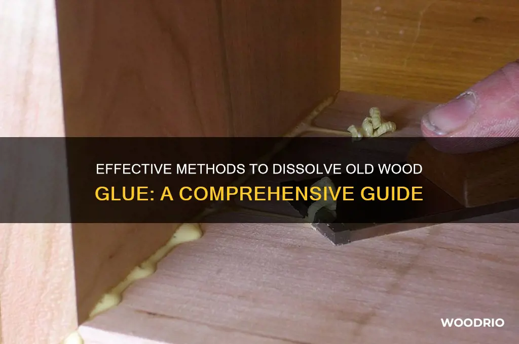 what dissolves old wood glue