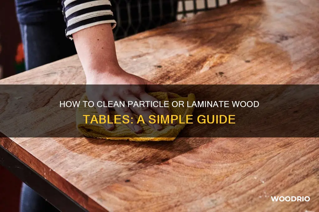 what do i cleam partical or laminate wood table