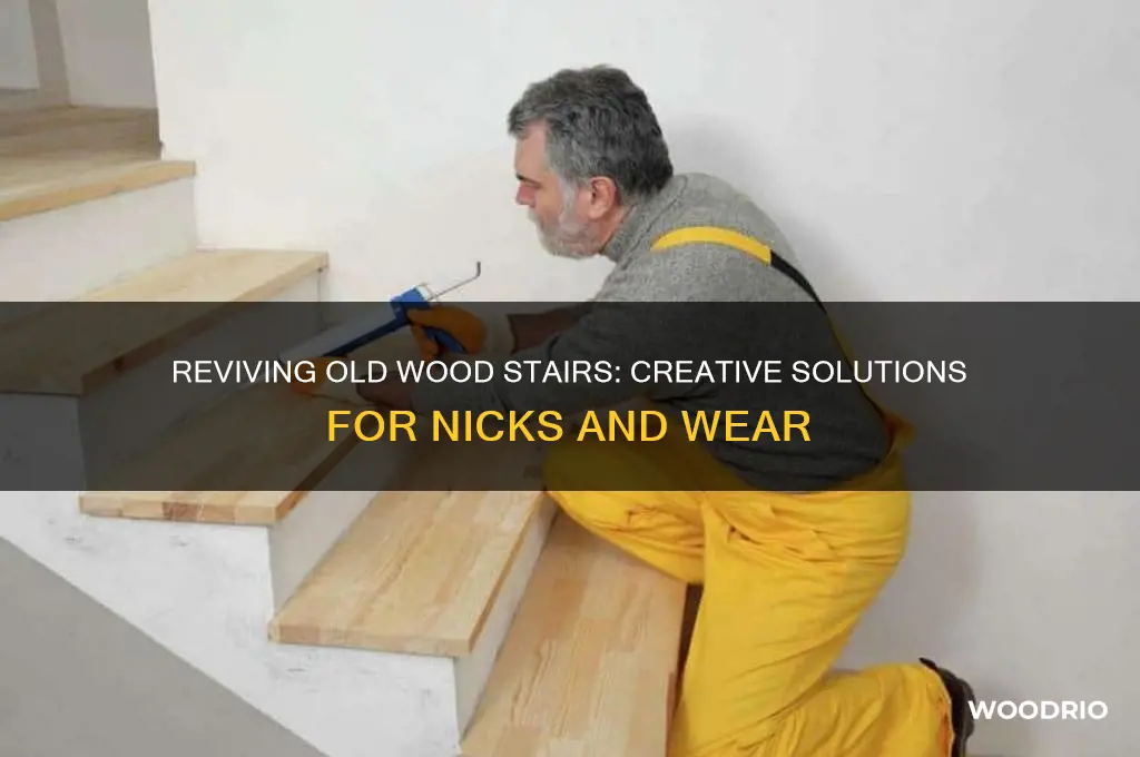 what do i do with knicks in old wood stairs