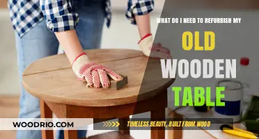 Revive Your Old Wooden Table: Essential Tools and Techniques for Refurbishing