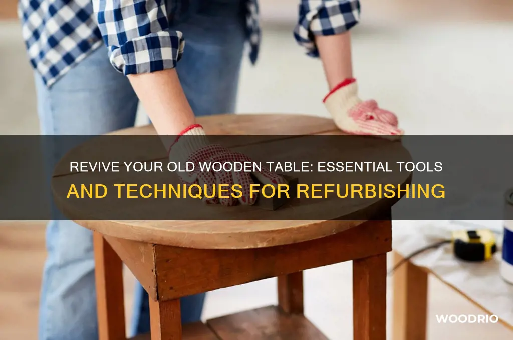 what do i need to refurbish my old wooden table