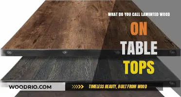 Laminated Wood Table Tops: Understanding the Durable Surface Name