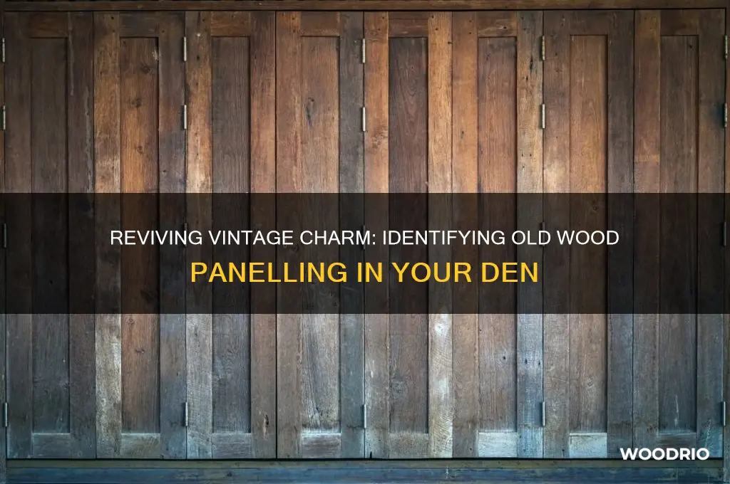 what do you call old wood panelling in a den