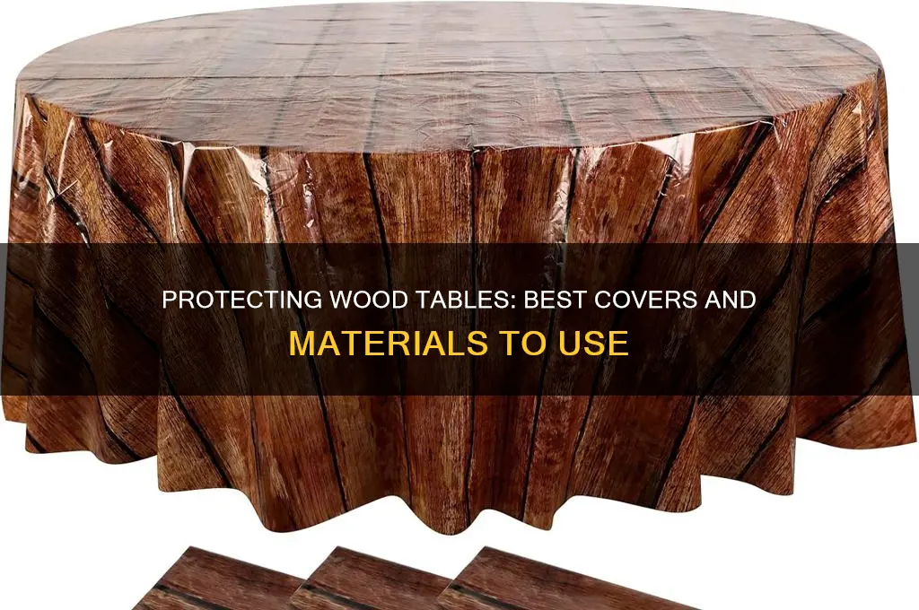 what do you cover wood tables with