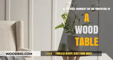 Understanding the Meaning of 99Wheat Stamp on Wood Table Undersides