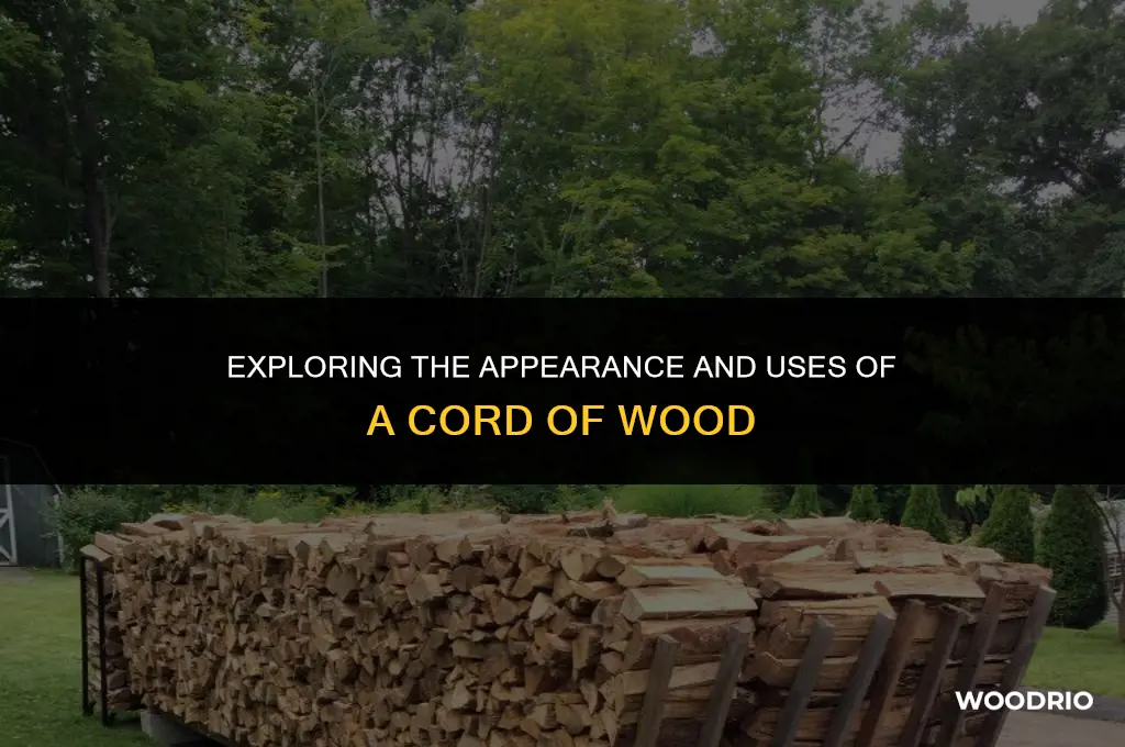 what does a cord of wood look like