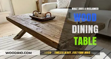 Reclaimed Wood Dining Table: Sustainable Elegance for Your Home