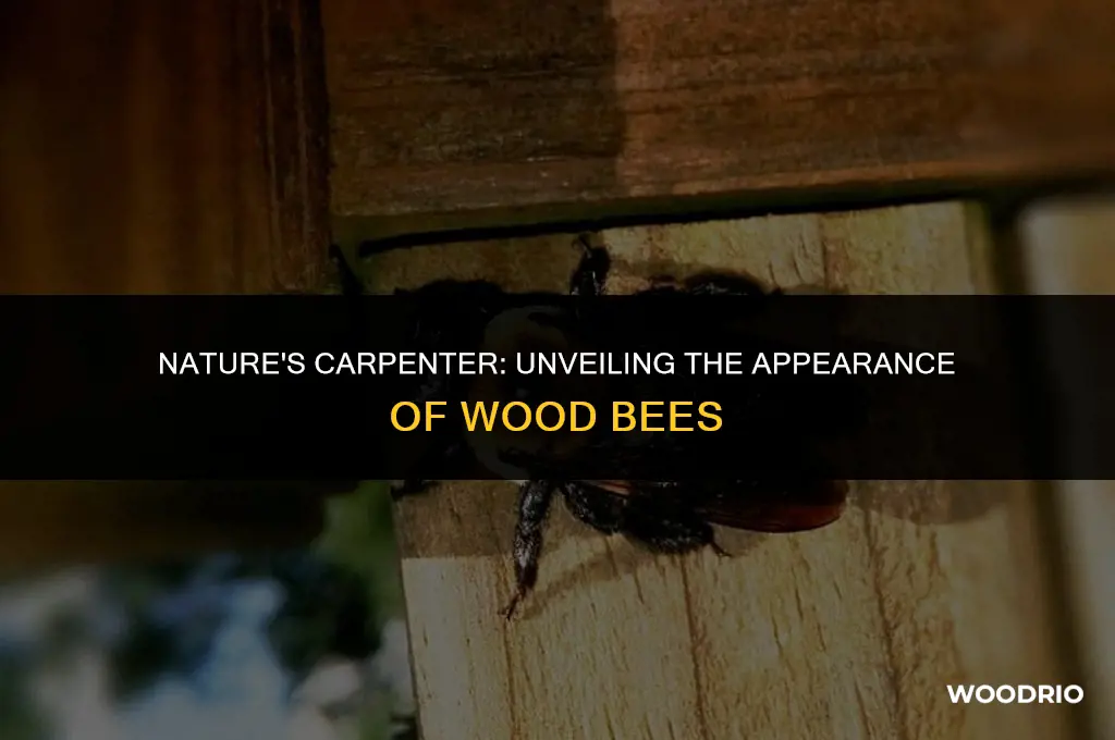 what does a wood bee look like