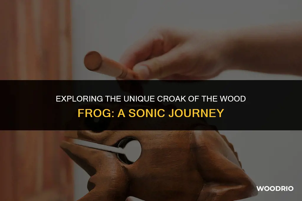 what does a wood frog sound like